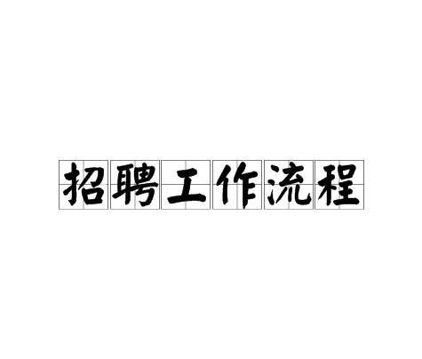 招聘工作流程