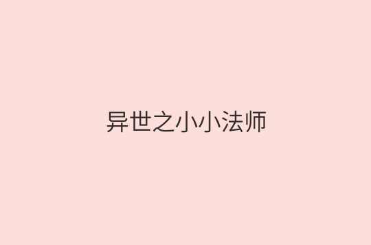 异世之小小法师