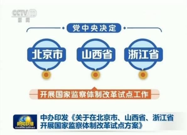 關(guān)于在北京市、山西省、浙江省開展國家監(jiān)察體制改革試點(diǎn)方案