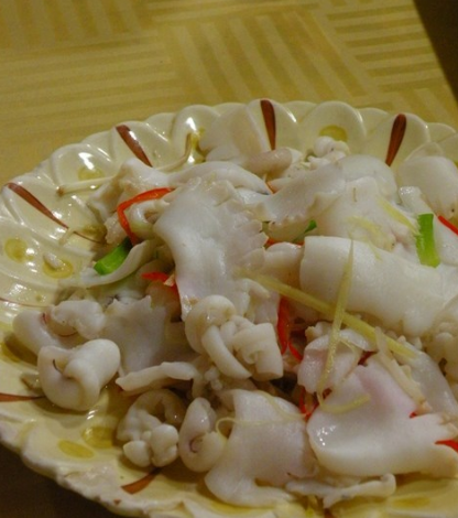 白灼墨魚