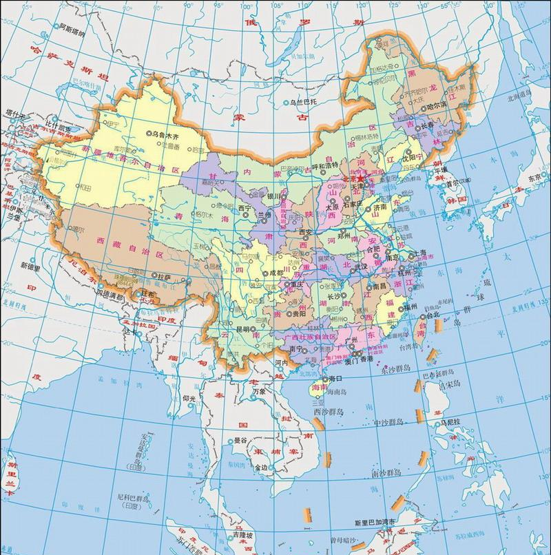 中华人民共和国地形图