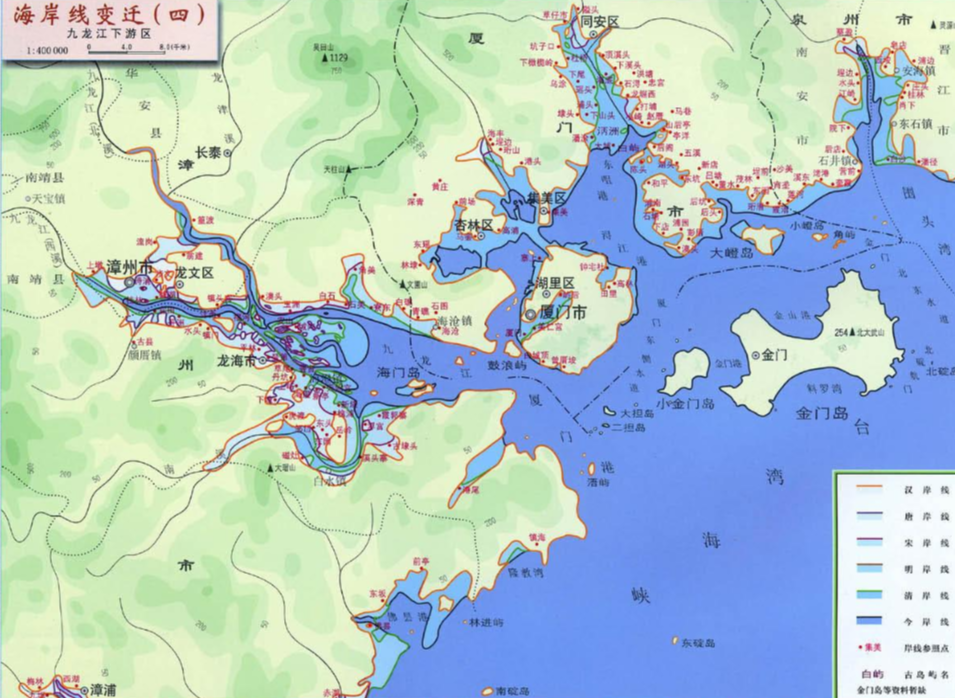 中国历史时期海岸线的变迁