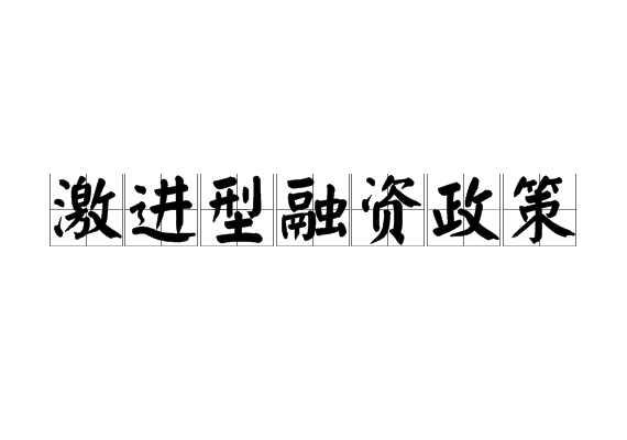 激進型融資政策