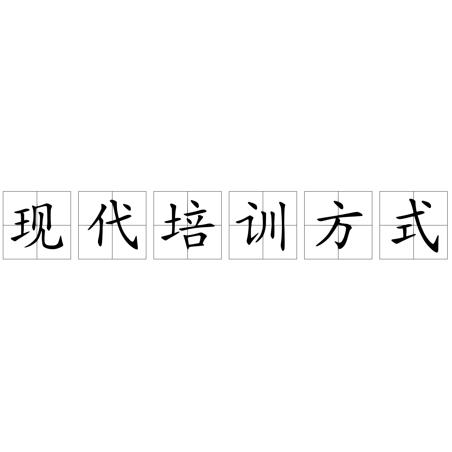 現(xiàn)代培訓(xùn)方式