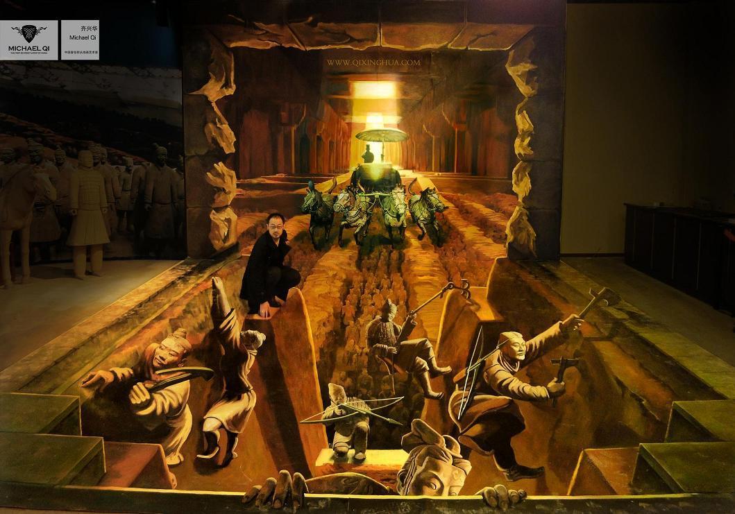 3D墻地立體畫