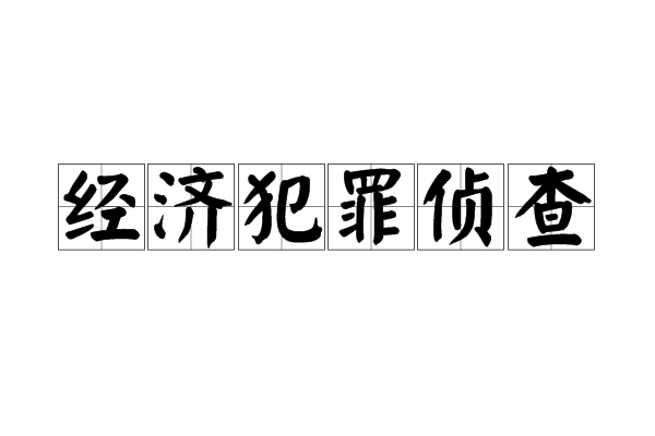 经济犯罪侦查