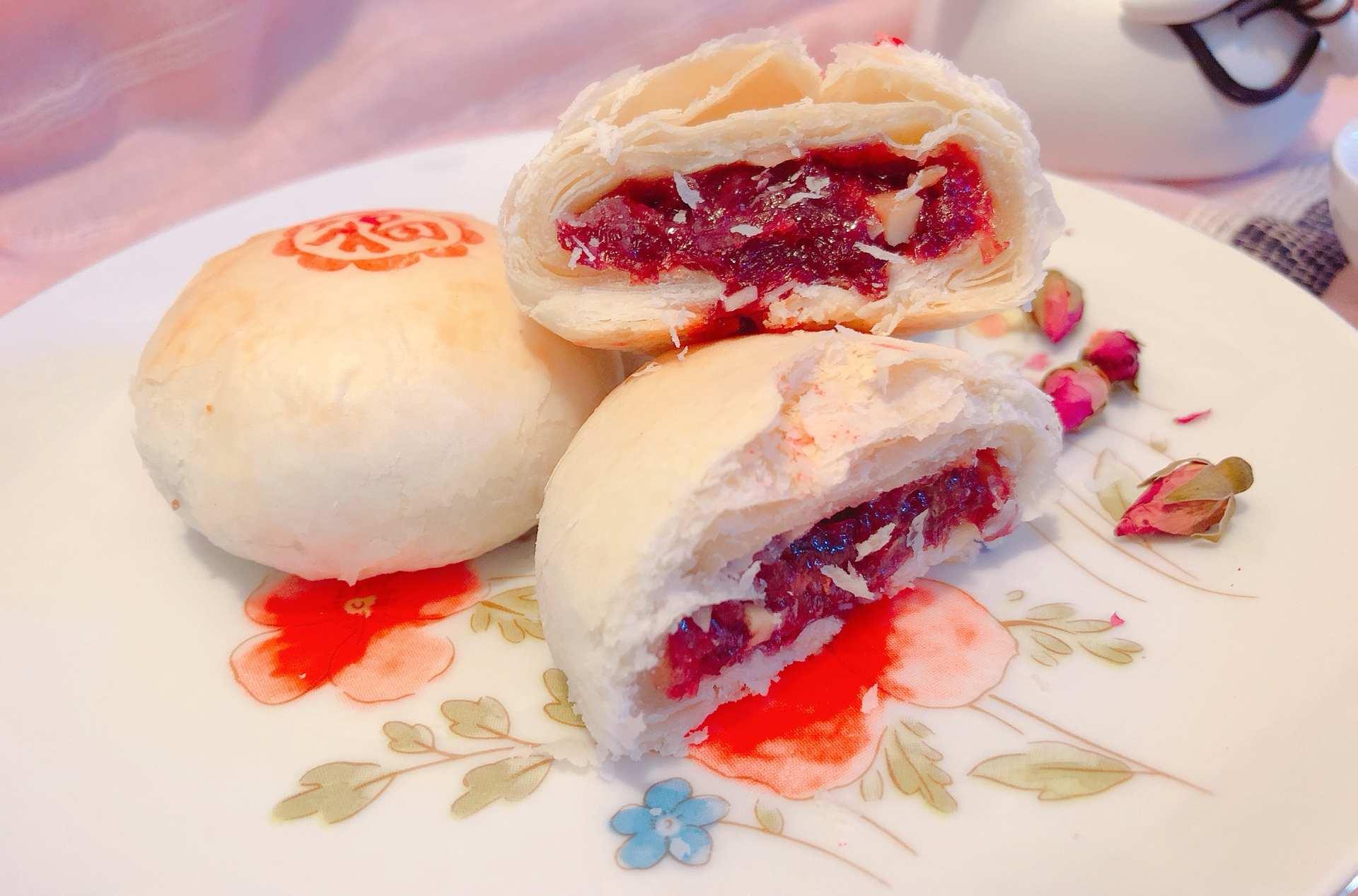 玫瑰鲜花饼