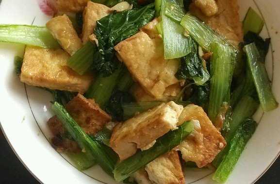 葱炒豆腐
