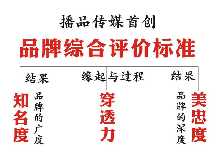 品牌評(píng)價(jià)標(biāo)準(zhǔn)