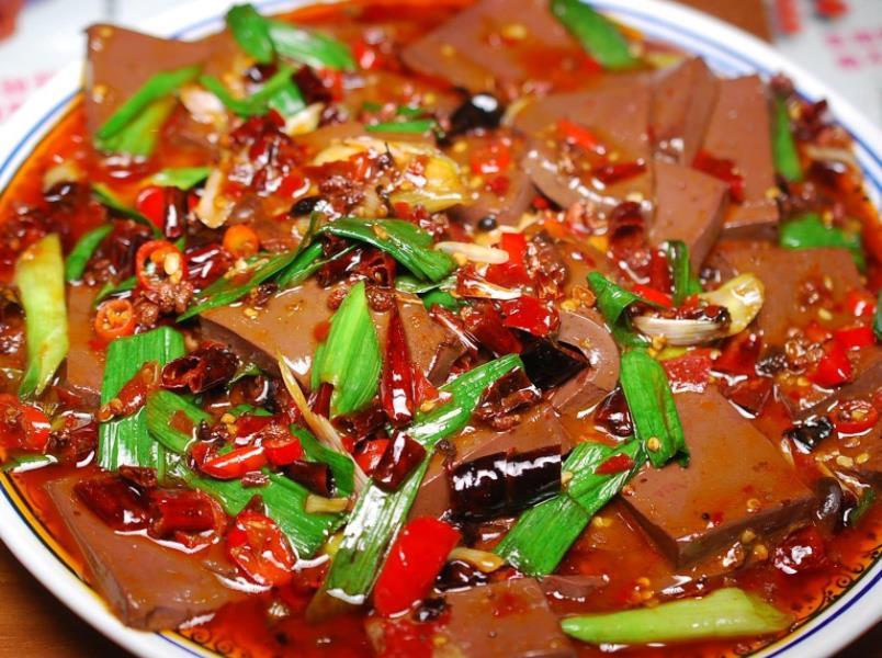 麻辣羊血