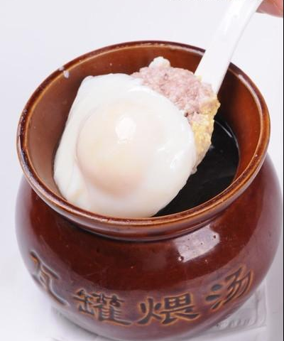 鸡蛋肉饼汤