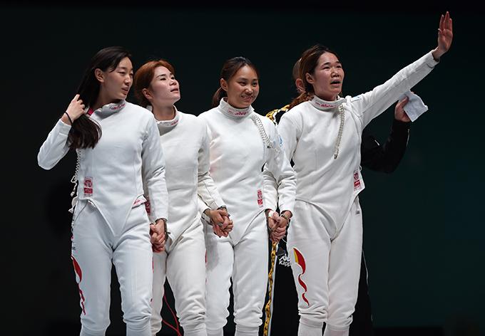 中国女子击剑队