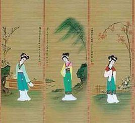 竹丝画帘