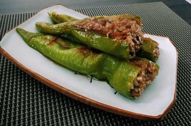 虎皮尖椒釀肉