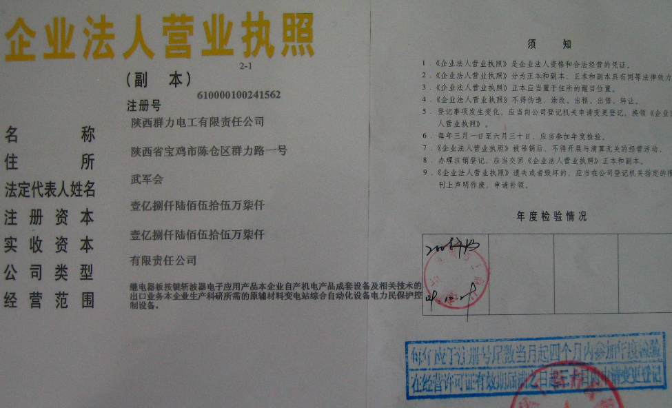 陜西群力電工有限責(zé)任公司