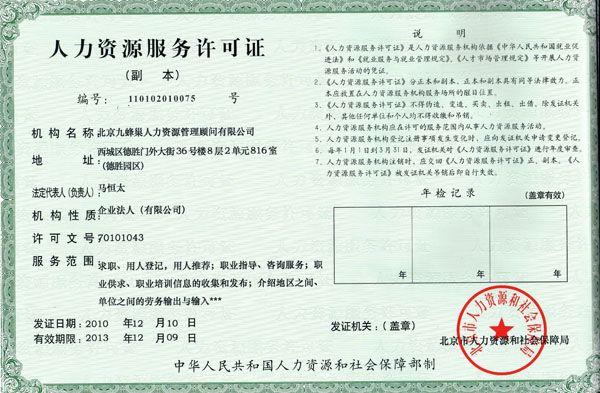 北京九蜂巢人力资源管理顾问有限公司
