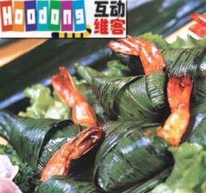 泰式香叶包虾