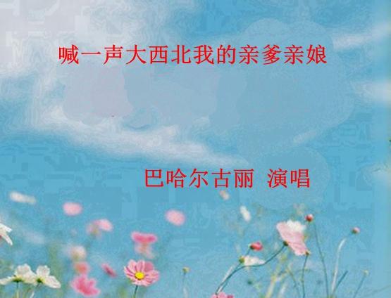 喊一声大西北我的亲爹亲娘